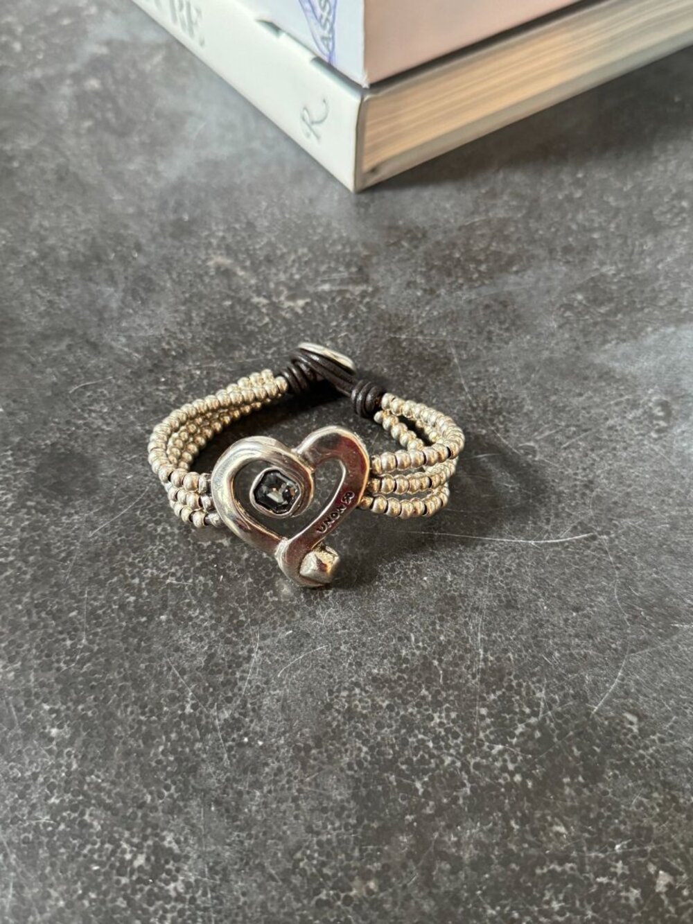UNOde50 Uno De 50 Ser Expresiva Multi Strand Heart Bracelet Crystal